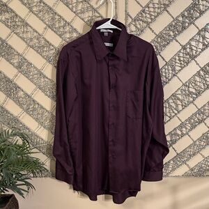 Geoffrey Beene Deep Purple Dress Shirt